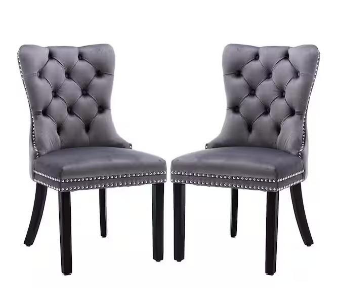 Home Decor - Mydepot Velvet Upholstered Dining Chairs, TECHNI MOBILI, HDC, Husky, Nathan James - Est Retail $1,659