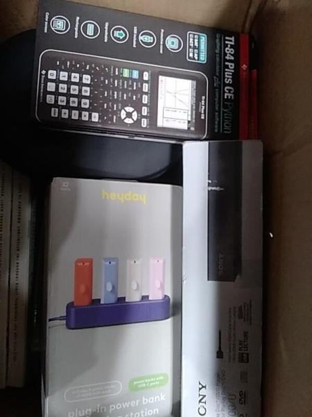 Electronics- Texas Instruments Calculator, Sony Blu-ray Player with DVD, Satechi Slim Keyboard - Est Retail $682- 0 plt