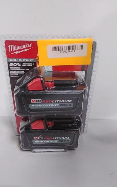 Milwaukee M18 18V Lithium-Ion High Output 6Ah Battery Pack 2pk - MSRP $299
