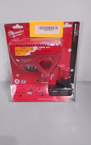 Milwaukee M12 12V Lithium-Ion XC Battery Pack 4Ah & Charger Starter Kit - MSRP $119