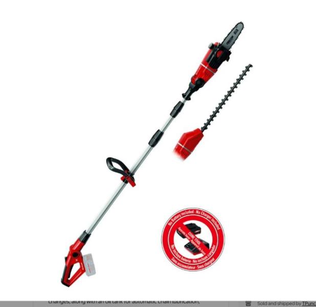 Einhell Cordless Hedge Trimmer, Telescoping Multi Tools MSRP $5,375.16