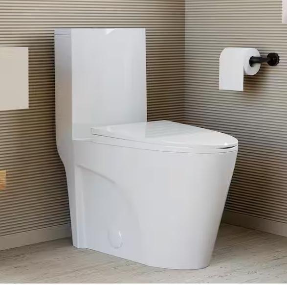 Kitchen & Bath - Swiss Madison St. Tropez Elongated Toilet, Gerber Maxwell Toilet, MUSTEE - Est Retail $1,956- 2plts