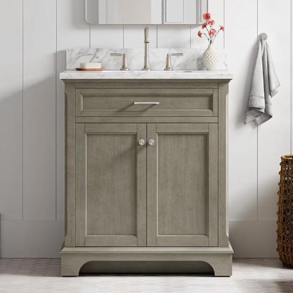 General Merchandise- allen+roth Sink Bathroom Vanity, Kobalt Air Compresor - MSRP $2,719