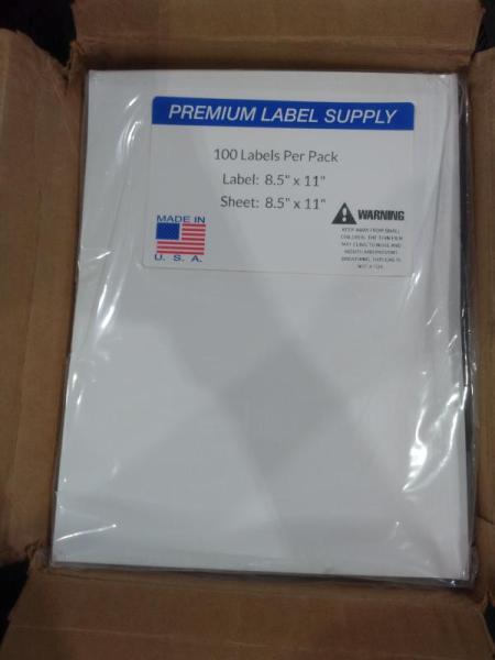 Premium Label Supply 8.5" x 11" Labels - MSRP $450