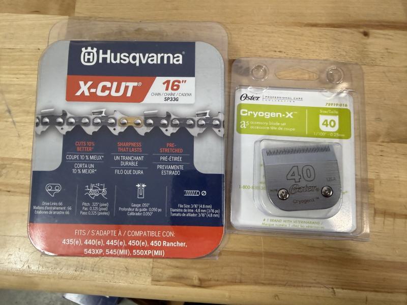 Oyster Clippers and Husqvarna Parts