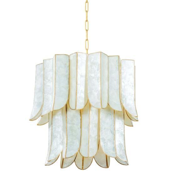 Corbett Lighting 365-23-VGL Cartagena Vintage Gold Leaf Seven Light Chandelier - MSRP $1,840
