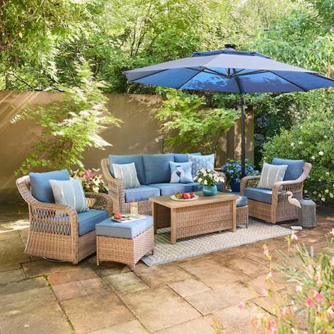 TRUCKLOAD - Grand Haven Wicker Patio Sofa Set, Beverage Refrigerators, Graco Magnum Paint Sprayer - MSRP $50,495