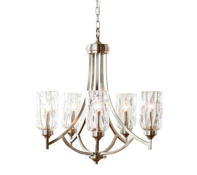 General Merchandise- allen + roth material Chandelier, Utilitech Ventilation Lighted Bathroom Fan - MSRP $3,315