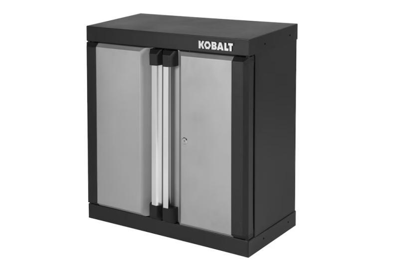 General Merchandise- Kobalt Steel Garage Cabinet, Style Selections Over-the-Toilet Storage - MSRP $2,700