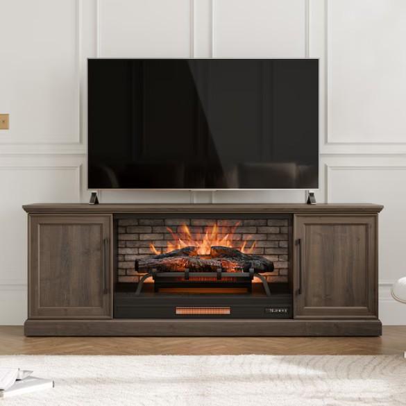 Allen & Roth Fireplace Media Mantel, Kobalt Tool Cabinet, Brightwood Tower Shelving Closet System - MSRP $3,500