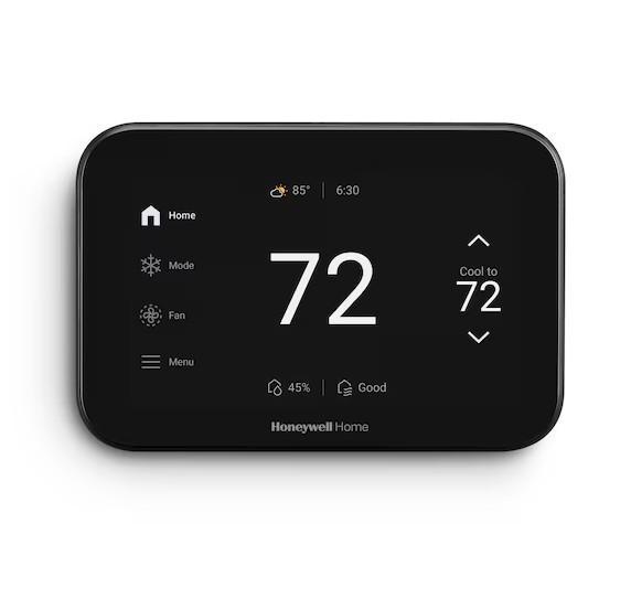 Honeywell Smart Thermostat, Master Forge Blue Flame Heater, Irvine 3 Light Bronze Vanity Light - MSRP $3,051