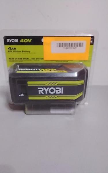 RYOBI 40V Lithium-Ion 4Ah Battery - MSRP $159