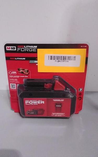 Milwaukee M18 18V Lithium-Ion REDLITHIUM FORGE XC 8.0 Ah Battery Pack - MSRP $229