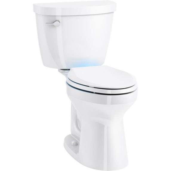Kitchen and Bath - Kohler Cimmaron Toilet, Metalux Panel Light - Est Retail $1,949