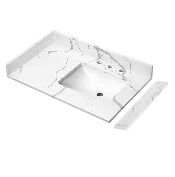 Plumbing - LANDOLT Single Sink Bathroom Vanity Top, VEVOR, SINKOLOGY, Glacier Bay, NTQ, NDS - Est Retail $1,889- 2plts