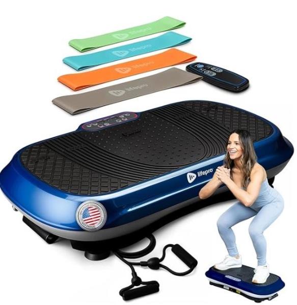Lifepro Waver Vibration Plate Exercise Machine, Farberware Induction Ceramic Nonstick Pots & Pan Set - MSRP $2,320