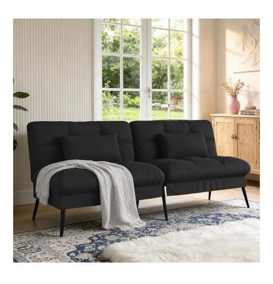 COMHOMA 72" Futon Convertible Sleeper Sofa, Marsail Standing Desk, Lodge 10qt Cast Iron Dutch Oven, Garvee -MSRP $1,140