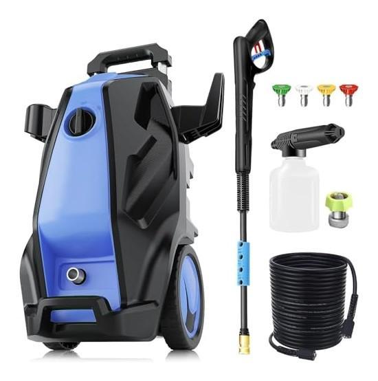 Imdot Electric Pressure Washer, Seville Work Table, Vecelo Plastic Dining Chairs - MSRP $1,196