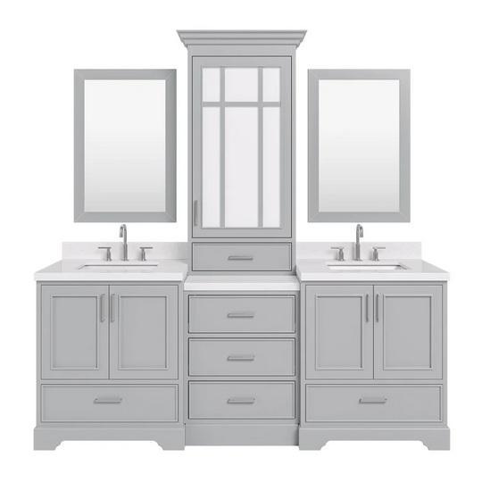 Ariel M085DCQRGRY Vanity Set - MSRP $2,999