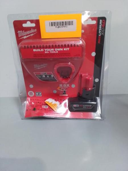 Milwaukee M12 12V Lithium-Ion XC Battery Pack 4.0Ah & Charger Starter Kit - MSRP $119
