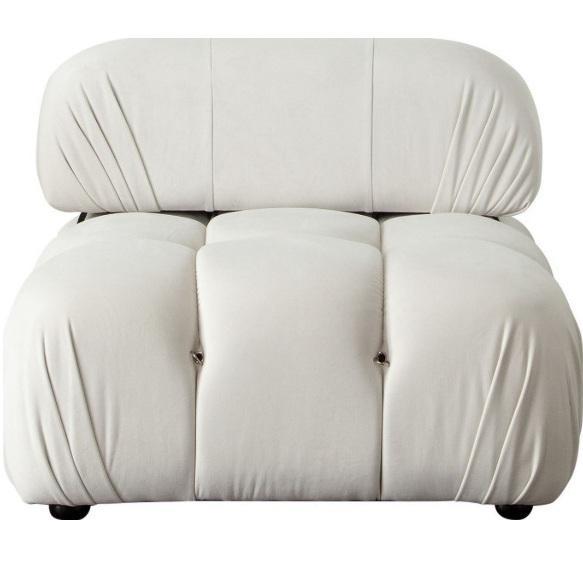 Housewares - Paloma Right Armchairs In Cream, Eveline Upholstered Platform Bed Frame, Nova Platform Bed - MSRP $4,085