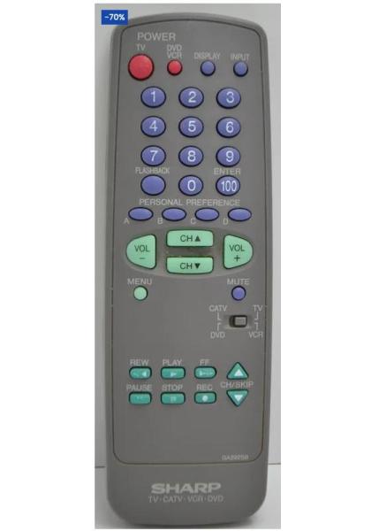 Pallet of SHARP TV REMOTE CONTROLS GA292SB RRMCGA292WJSB - Est Retail $478