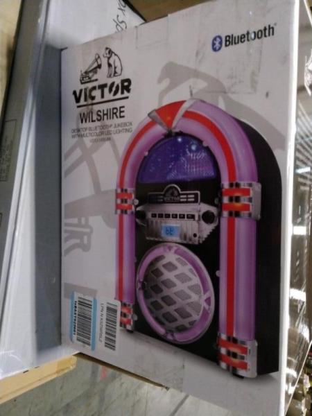 Victor Wilshire Jukebox, Petkit Self-Clean Cat Litter Box, Cheermomo Twin Bassinet - MSRP $2,136