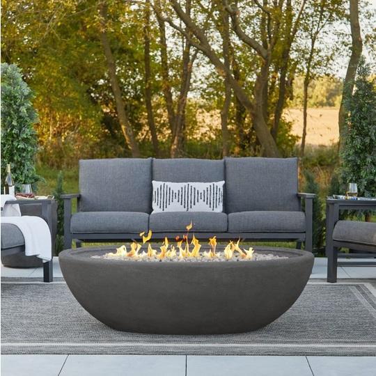 Real Flame 592LP-SHL Oval Bowl Fire Pit - MSRP $1,370