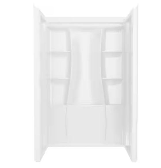 Plumbing - Delta Classic 500 48"Wx73.25"Hx34"D 3pc & 60"Wx61.25"Hx32"D 3pc Shower Surrounds - Est Retail $2,461 -1plt