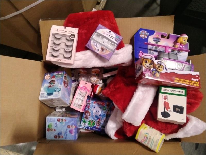 General Merchandise - Festive Voice Runaway Basketball Game, Copper Fit Gloves, Playright Hedgehog - MSRP $8,543