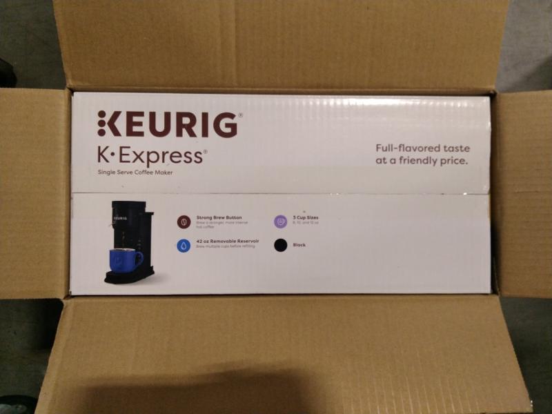 General Merch - Keurig K-Express Coffee Brewer, Festive Voice Animal Print Blanket, Tree Hut Body Scrub - MSRP $11,281