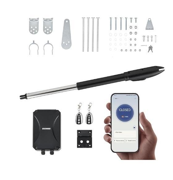 CO-Z Smart Automatic Gate Opener Kit, MUSITREND 9-in-1 Record Player, PENSUN Tesla Y 19in Wheel Covers - MSRP $1,785