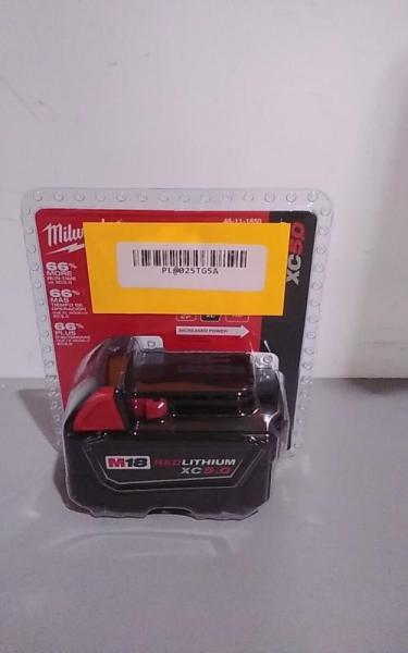Milwaukee M18 18V 5.0Ah Lithium-Ion XC Extended Capacity Battery Pack - MSRP $169