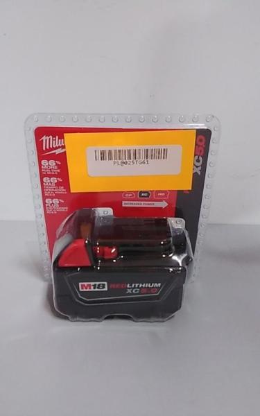 Milwaukee M18 18V 5.0Ah Lithium-Ion XC Extended Capacity Battery Pack - MSRP $169
