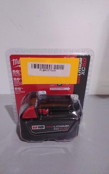 Milwaukee M18 18V 5.0Ah Lithium-Ion XC Extended Capacity Battery Pack - MSRP $169