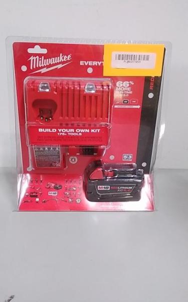 Milwaukee M18 18V Lithium-Ion XC Starter Kit w/One 5.0Ah Battery & Charger - MSRP $199