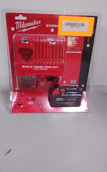 Milwaukee M18 18V Lithium-Ion XC Starter Kit w/One 5.0Ah Battery & Charger - MSRP $199