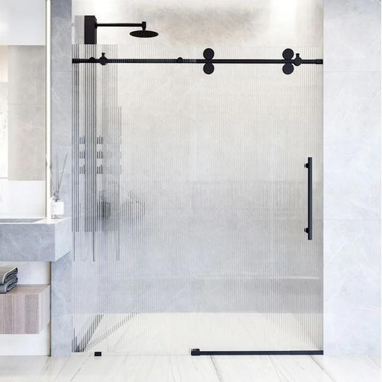 Vigo VG6041MBFL6074R Frameless Shower Door - MSRP $1,079