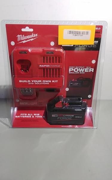 Milwaukee M18 18V Lithium-Ion REDLITHIUM FORGE Starter Kit w/8.0Ah Battery & Rapid Charger - MSRP $279