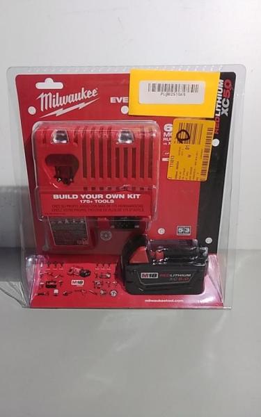 Milwaukee M18 18V Lithium-Ion XC Starter Kit w/One 5.0Ah Battery & Charger - MSRP $199