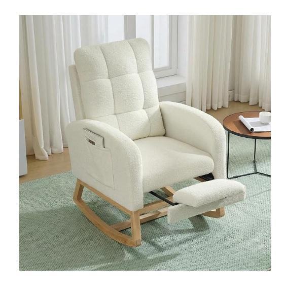 IDEALHOUSE Nursery Rocking Recliner Chair w/Footrest, Tommy Bahama Classic Lay Flat Backpack Beach Chair - MSRP $1,549