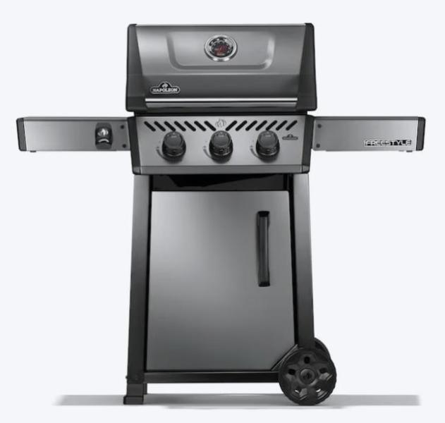 NAPOLEON 365 Graphite Grey 3-Burner Liquid Propane Gas Grill, KOHLER Lathe Stainless Kitchen Faucet - MSRP $2,243