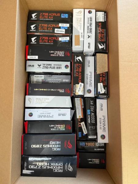 PC Motherboards - ASUS, NZXT, GIGABYTE, ASRock - MSRP $7,860
