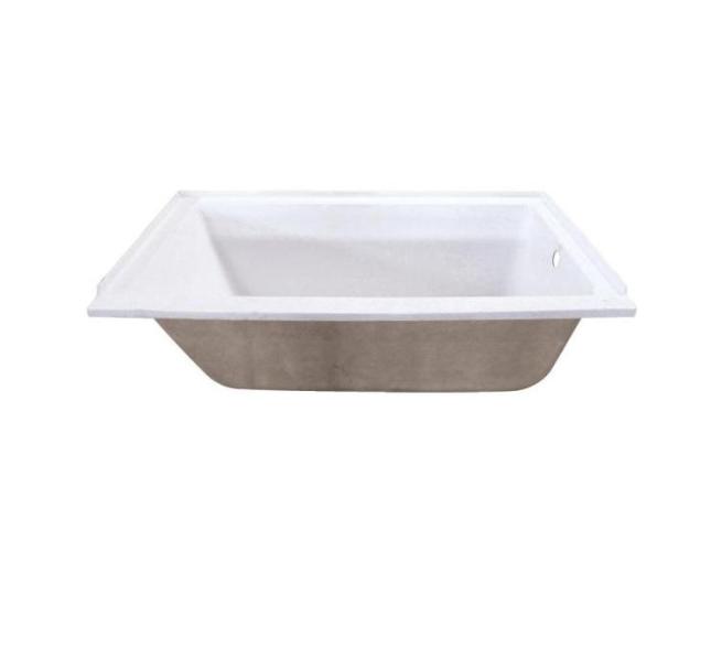 Kingston Brass Acrylic Rectangular Drop-in Tub - MSRP $1,115