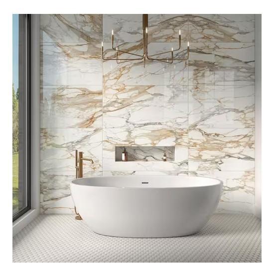 Flooring & Rugs - Daltile Wenrose Calacatta Topaz Porcelain Tile - Est Retail $1,208 - 1 plt