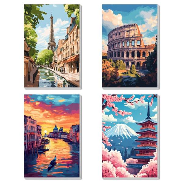 Home - Obterie Paint by Number Kit, Folkulture Garland, WitHero Lumbar Pillow Cover - MSRP $24,004