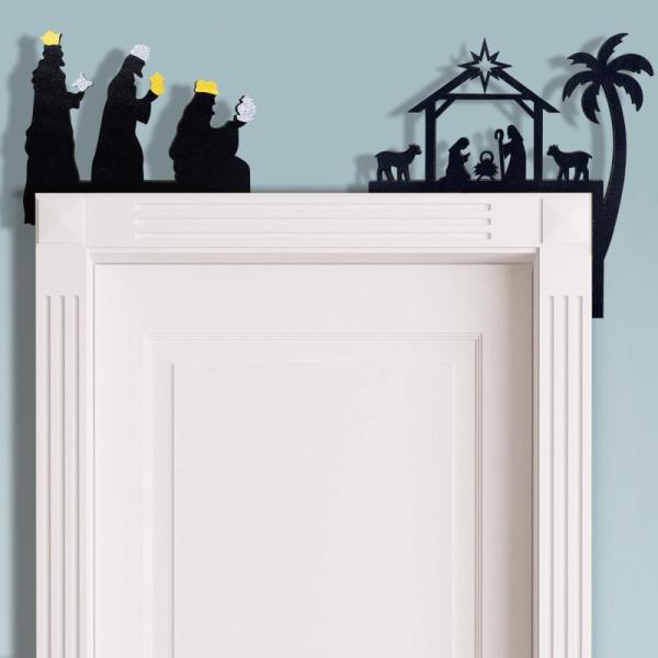 Home - Nativity Scene Door Topper, Eersida Easter Cards, Molutsody Rotating Makeup Organizer - MSRP $26,204