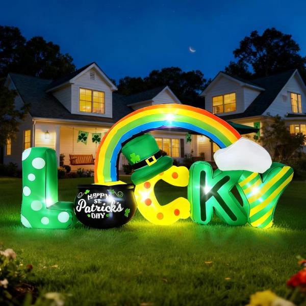 Amazon Clearance - Lawn & Garden - St Patricks Day Inflatables Decor, Grill Covers, Large Wire Plant Protectors - MSRP $9,236