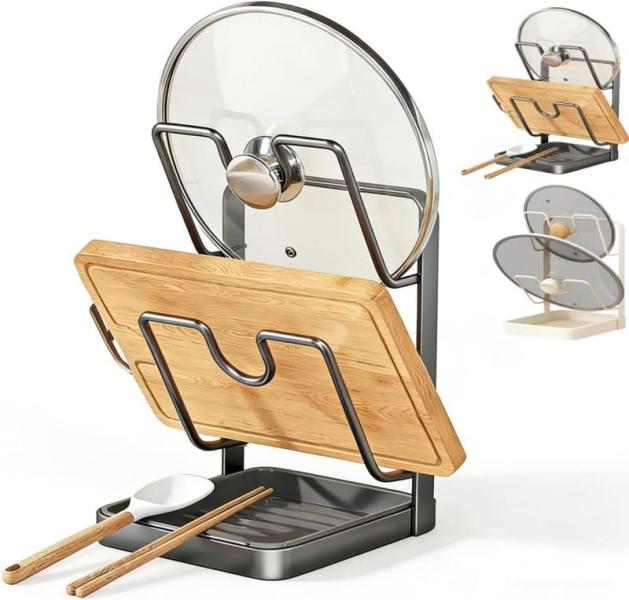 Amazon Clearance - Kitchen - Kitchen Pot Lid Storage Racks, Glass Meal Prep Containers Sets, Cheese Curler Wheels - MSRP $9,451