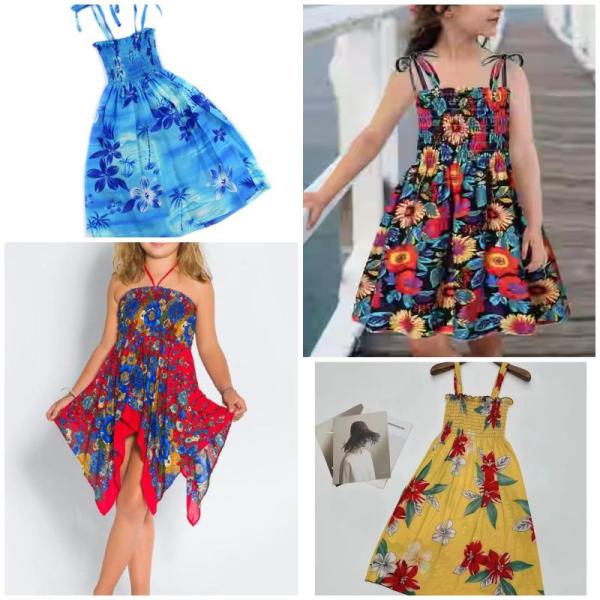 60 Lot - New Little Girl Summer Sun Dresses - Assorted Designs